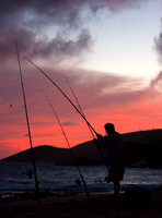 Sunset Fisherman